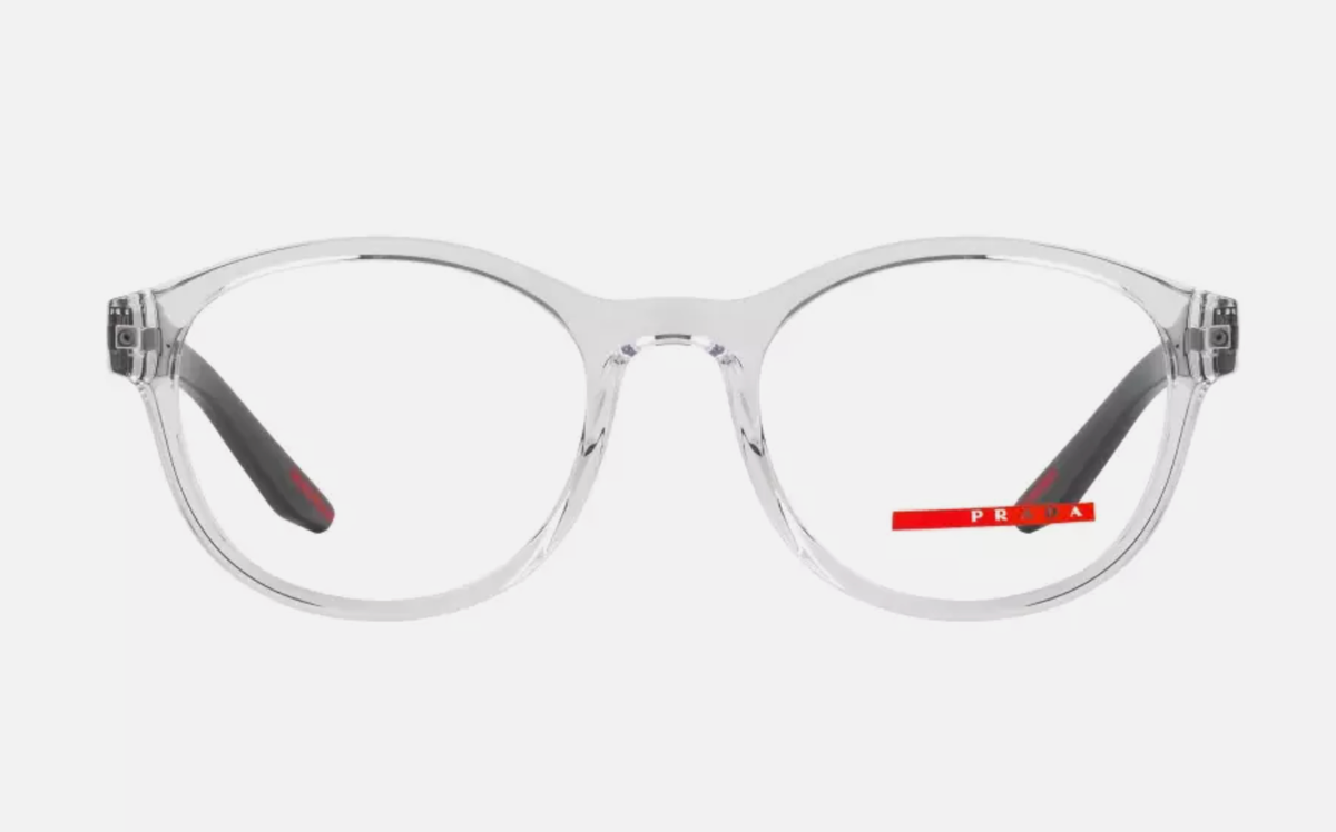 New PRADA Eyeglasses VPS 07P 2AZ-1O1 53-20 145 Crystal Clear
