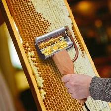Elektrischer Honigschneider mit Holzgriff, Elektrischer Honigschleuder 220V
