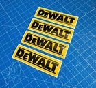 Mechanics Dewalt Tools Stickers x4  ToolBox Chest Drawer Vinyl Decal Sticker