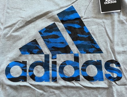 NWT Adidas Boys YMD Gray/Blue/Black Camouflage Shorts Set Medium - Picture 3 of 5