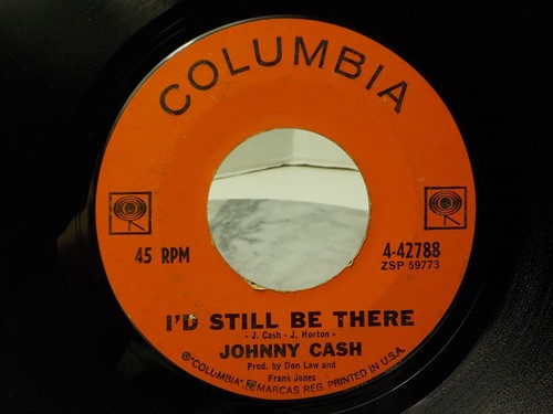 Johnny Cash - I'D Still Be There / Ring Of Fire 1963 45 rpm Record 4-42788 - Picture 6 of 6