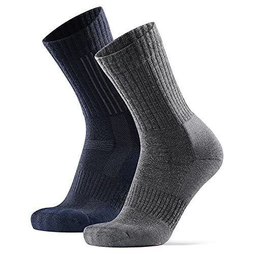 Premium Merino Wool Hiking Socks 2 Pack Unisex Thermal Anti-Blister 9-12 - Picture 1 of 1
