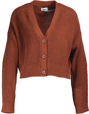 NEU ! Only Damen Strickjacke dunkelrot Gr. L - Bild 1 von 4