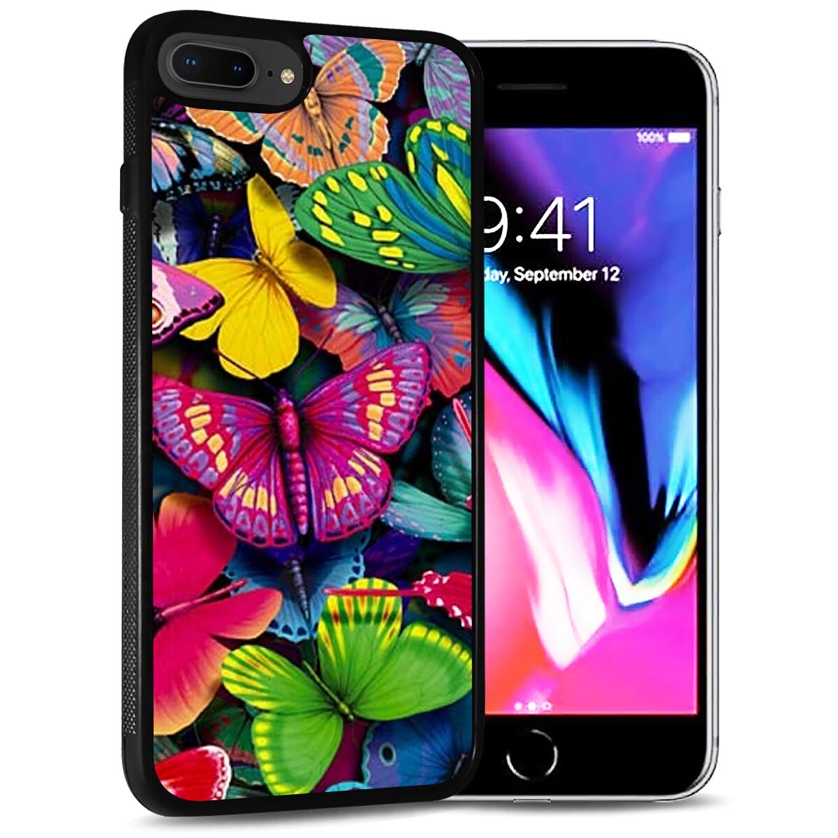 For iPhone Plus 6S Plus Case Cover AJ12408 Butterfly
