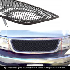 Fits 1999-2003 Ford F-150lightning Upper Stainless Black Mesh Grille Insert Fits 1999-2003 Ford F-150lightning Upper Stainless Black Mesh Grille Insert