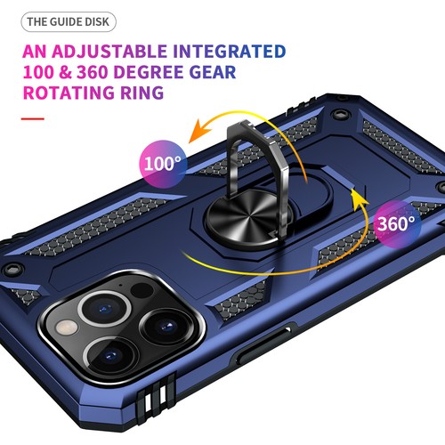 Extérieur Armor Étui de Portable Sac Protection Blindé Coque Avec Anneau Stand 1 - Photo 25 sur 57