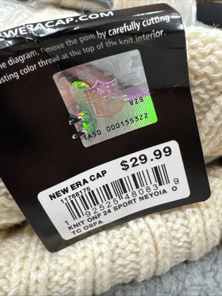 Dallas Cowboys Gorro Gorra Blanco Crema Azul Nueva Era Estrella Adulto Cordero Parsons Foto 3 de 4