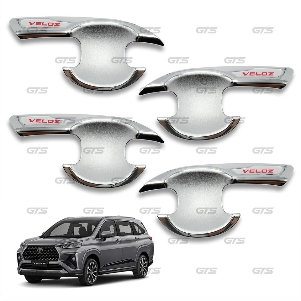 Fits Toyota Avanza Veloz SUV 2022 - 24 Chrome 4Dr Bowl Insert Handle Cover - Image 2 of 4