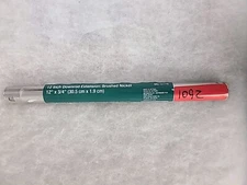 12" Brushed Nickel Ceiling Fan Downrod Extension 3/4"x 12" 803097 *R3F1