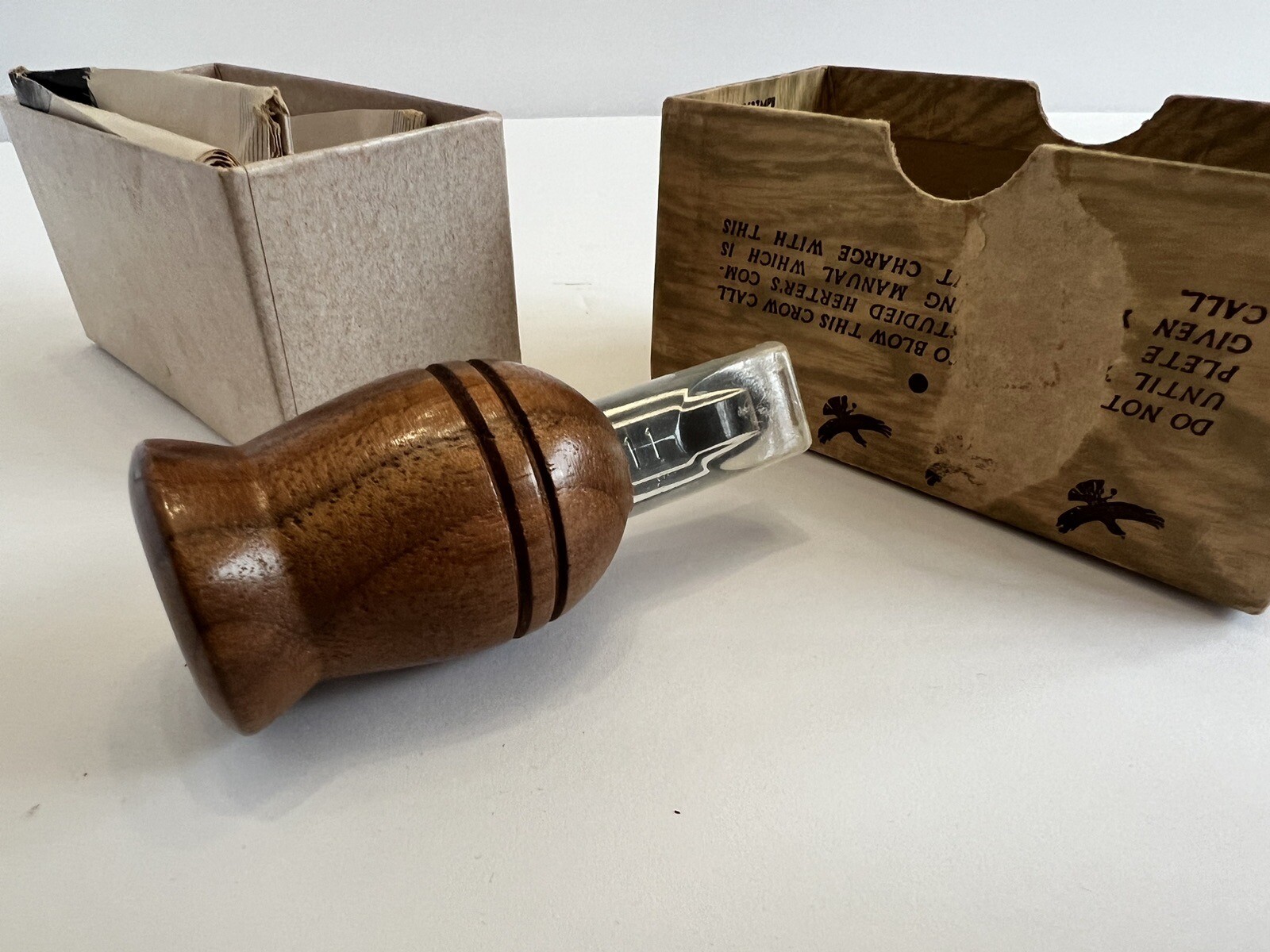 HERTER'S Famous Perfection No. 204 Crow Call complete in the box w ...