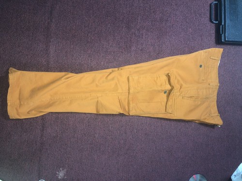 Levis Strauss & Co. Men’s Original Rivet Color Orange Tiger Size 34x32 Nice Cond - Picture 8 of 8