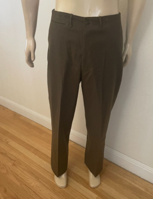 POST WW2 (1948) US ARMY 18 OUNCE WOOL SERGE FIELD TROUSERS OLIVE
