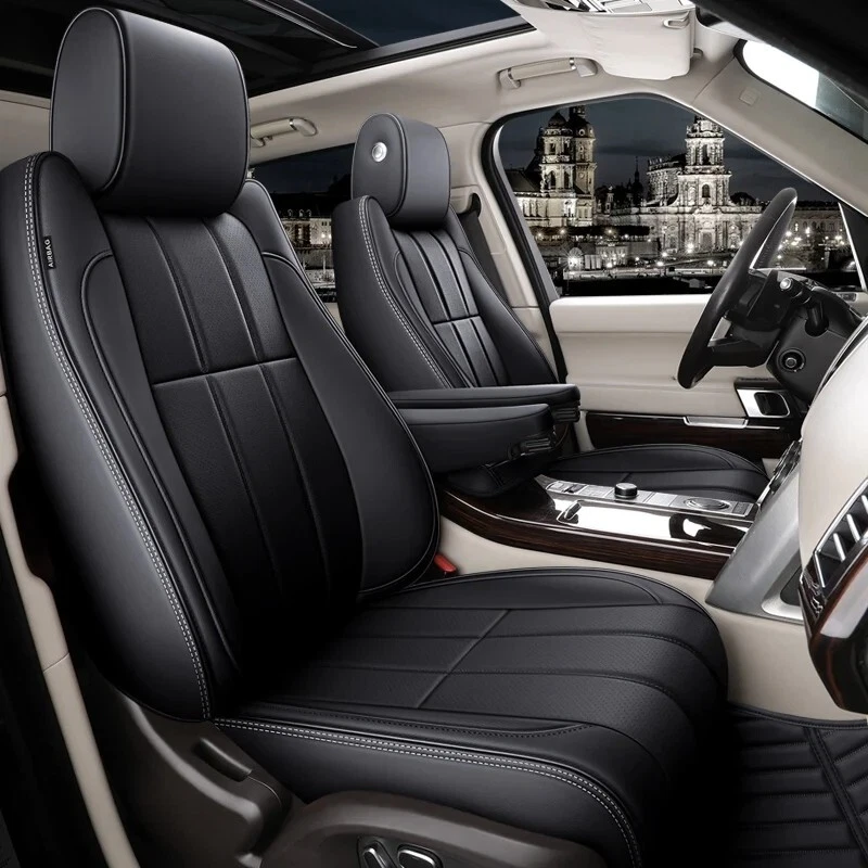 PARA 2005-2024LAND ROVER RANGE ROVER VELAR MOTOPTES CAPA DE ASSENTO DE COURO DE CARRO PERSONALIZADA - Imagem 3 de 4