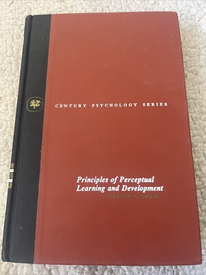 Principles of Perceptual Learning and Development Eleanor Gibson vintage book