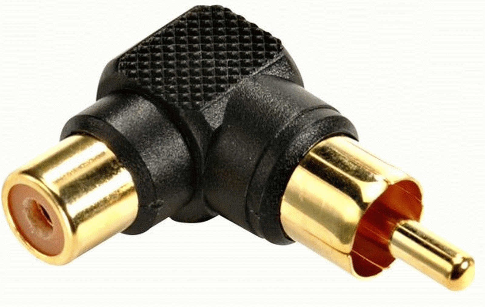 RCA Adapter 90 Degree Angle Male RCA Female Right Phono Socket Plug