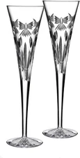 Waterford Times Square 2013 'Let there be Peace' Pair of Champagne Flutes