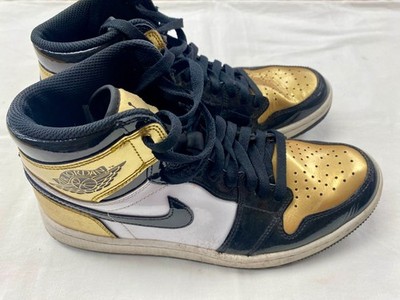 Nike Air Jordan 1 Mid Golf Metallic Gold Black White DQ0660-002