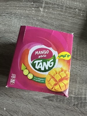 Tang Mango Powder Drink Flavor 12 Packets Source Of Vitamin C تانج عصير مانجو