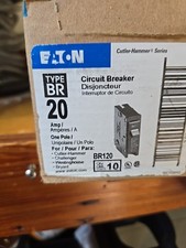 1 NEW Eaton BR120 20Amp Single Pole Circuit Breaker Cutler Hammer