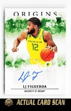 2021 Panini Chronicles Draft Picks #OR-LJF LJ Figueroa Origins Rookie Auto Green