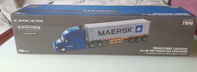 DIECAST MASTERS 71048 CARGOLINER CASCADIA MIT 40' TROCKENWARE SEA CONTAINER