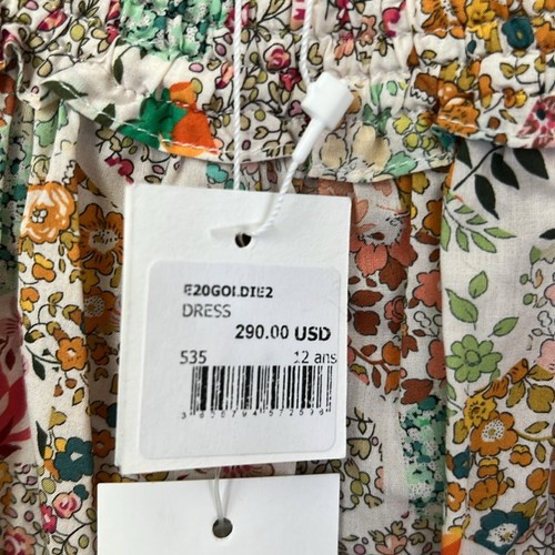 Bonpoint Liberty Goldie Floral Short Sleeve Dress Size 12 - Picture 9 of 12