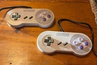 2 Vintage Super Nintendo SNES Model SNS-005 Controllers