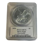 U.S. Mint 2026 Silver American Eagle $1 1 oz .999 PCGS MS70 First Strike 12A