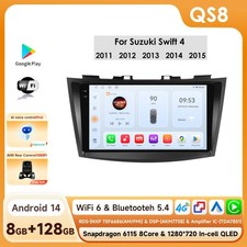For Suzuki Swift 2011-2015 Android 14 CarPlay Car Radio GPS DSP BT5.4 SWC8+128GB