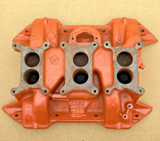 Mopar 440 6 Six Pack Intake Manifold For Holley Carb 3x2 Cuda Roadrunner Charger
