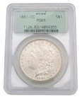 1881-CC Carson City Morgan Silver Dollar $1 PCGS MS63 Key Date M-622