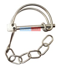 Pipe Clip and Chain as Used on Some Ifor Williams Trailers