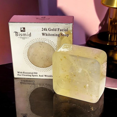 Bismid 24K Gold Gesichtsaufhellungsseife 150g mit ätherischem Öl