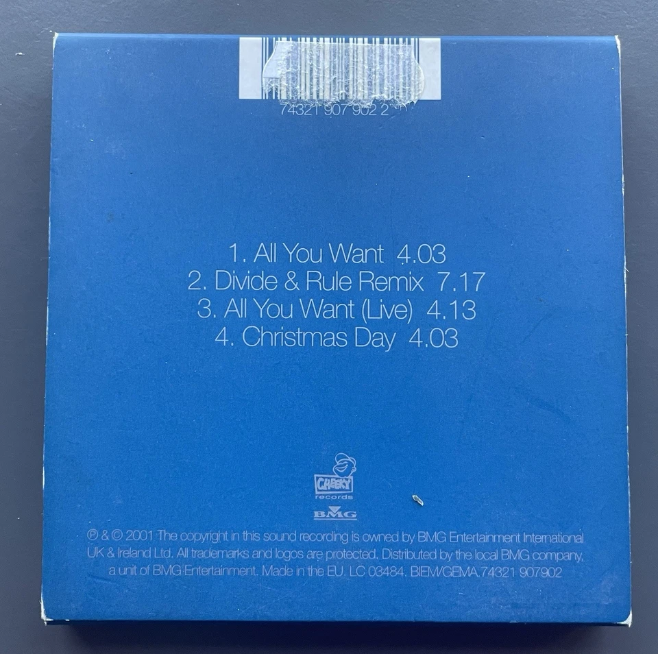 Dido - All You Want CD Mini 2001 Limited Edition - Image 3 of 3