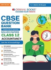 Oswaal CBSE Question Bank Class 12 Accountancy, Chapterwise and Topicwise Solved
