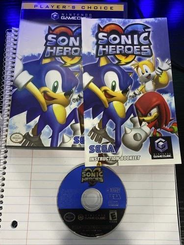 Sonic Heroes Nintendo GameCube Tested Works Complete In Box With Manual