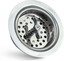 Highcraft 9763 Kitchen Sink (3-1/2 Inch) Stainless Steel Drain Assembly with Str