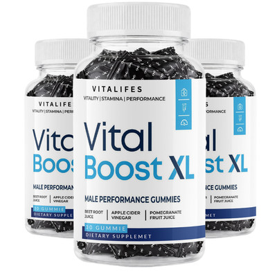 (3 Pack) Vital Boost XL Male Gummys Advanced Formula VitalBoost XL 30 Gummies