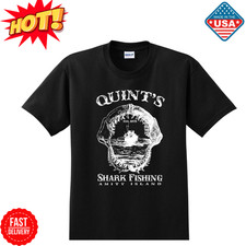 QUINT'S SHARK FISHING - Jaws - Amity Island - est. 1975 Tee Shirt s up to 5xl