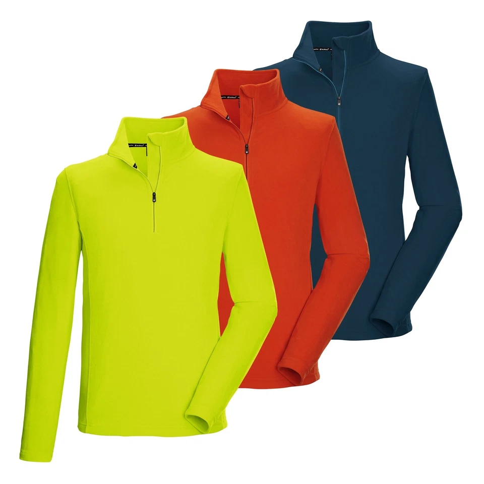 Killtec Herren Skipullover Fleecepullover Fleeceshirt Midlayer Halfzip Pullover