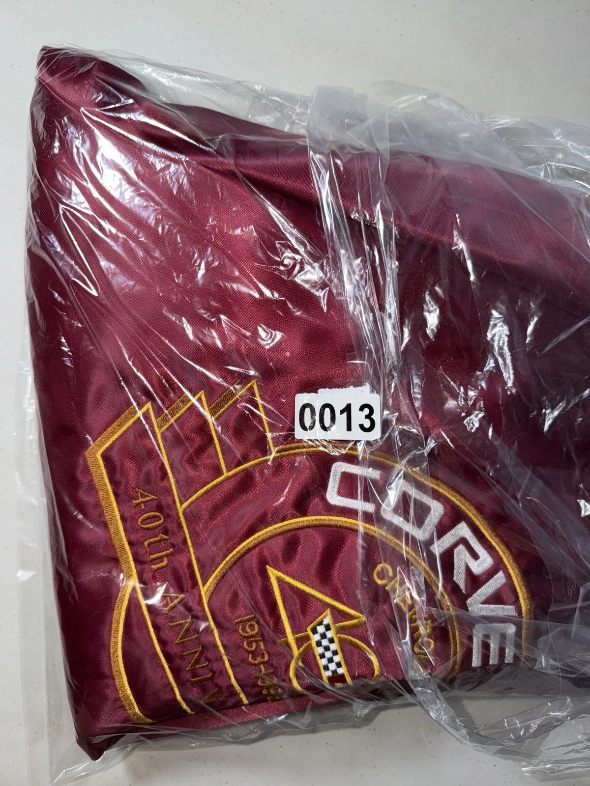 Vintage 90s Chevrolet Corvette 40th Anniversary Bomber Satin Jacket Medium - product detail image 10