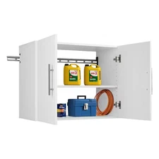 Hangups 30 In. W X 24 In. H X 16 In. D 1-Shelf Wood Wall Mounted Garage Cabinet