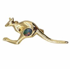 Beautiful Rare Australian Black Opal Brooch Simply Stunning Art Jewelry Vintage