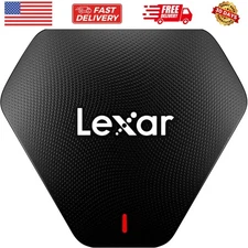 Professional Multi-Card 3-in-1 USB 3.1 Reader, Supports SD, microSD and CF Cards