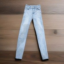 American Eagle High Rise Jegging 00 Regular Next Level Stretch Light Wash