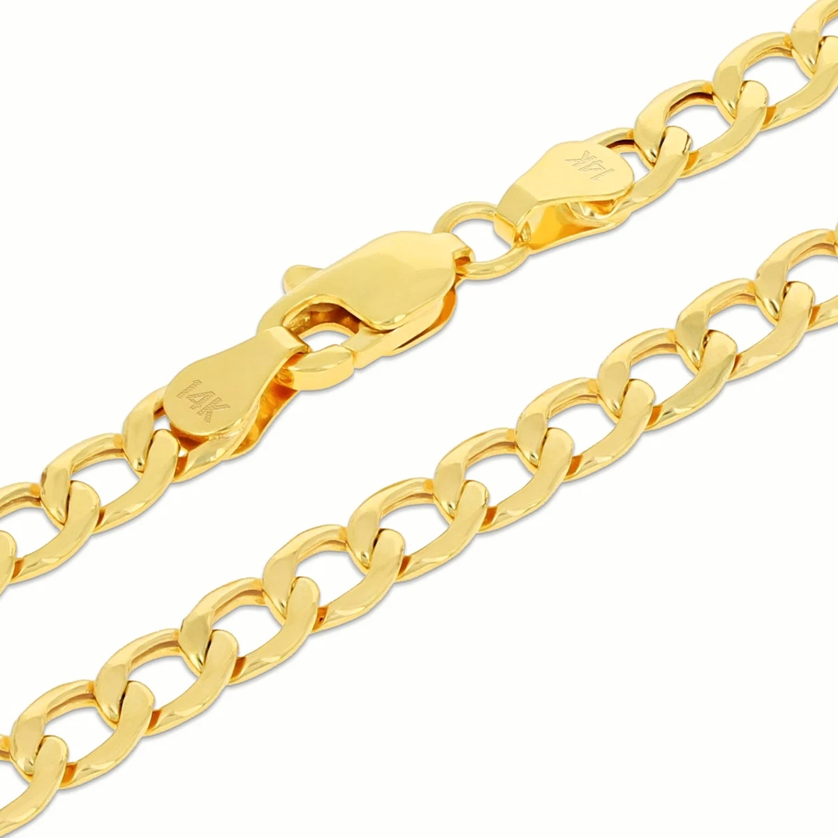 Collana a catena finita, catena barbazzale in ottone placcato oro da 3 mm 14 16 18 20 24 30 34 / CHNF-G01 - Italia