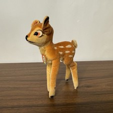 Vintage Steiff Bambi Walt Disney Tag Velveteen 6" Fawn Plush
