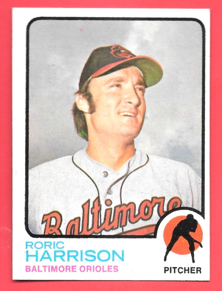 1973 Topps #229 Roric Harrison - EXMT