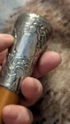 WW1 Military Swagger  Walking Stick - Silver Top