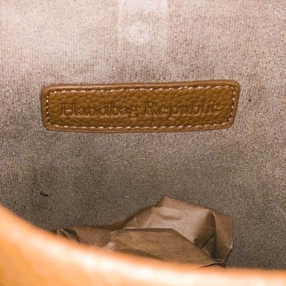 BOLSO DE MANO REPUBLIC Bolso Bandolera/Hombro Minimalista Marrón Correa Ajustable Foto 4 de 4